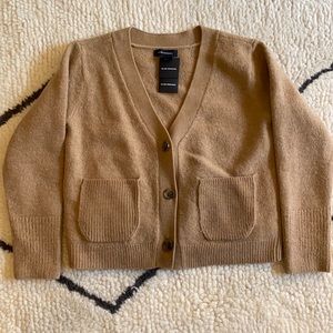 NWT Cropped Wool Cardigan